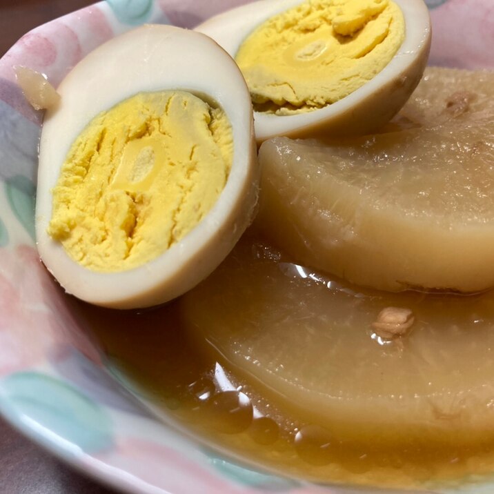圧力鍋で⭐大根とツナと卵のサッパリ煮物